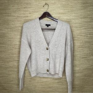 J. Crew Cream Aplaca Blend Cardigan Sweater - Women’s M
